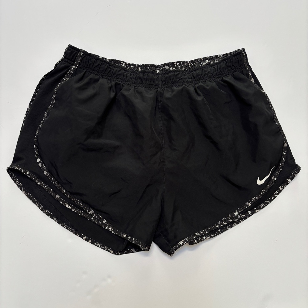 Nike Dri-Fit Running Shorts Black Speckled Trim Women’s XL